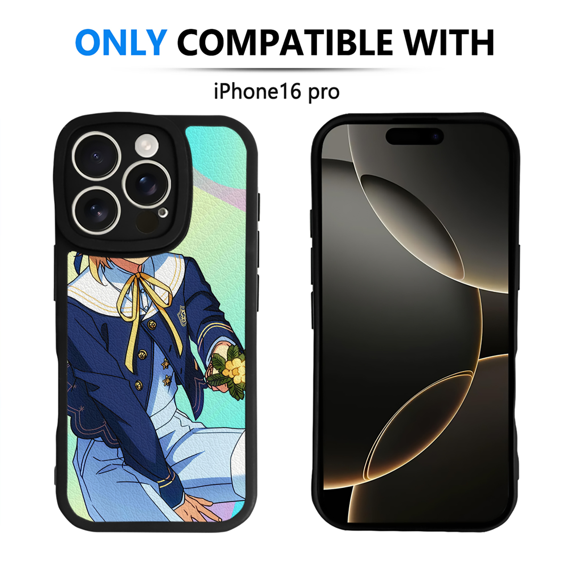 （画像用） あんさんぶるスターズ! Ensemble Stars 【iPhone 16シリーズ対応】シリコンスマホケース（レザー調） 材質：シリコン